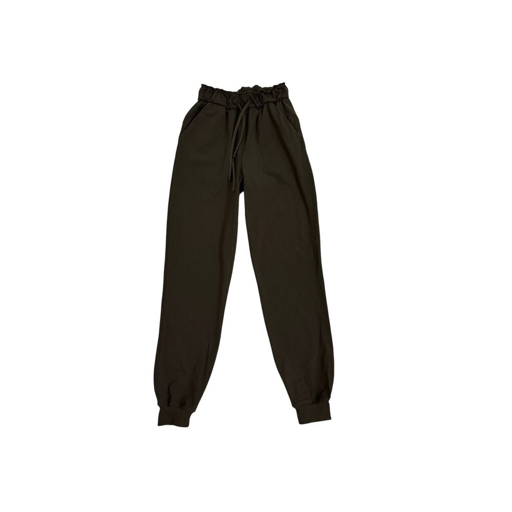 Lululemon Keep Moving Jogger Athleisure Casual Stretch Green Pants Size 0